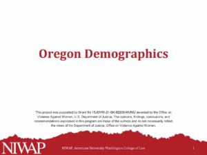 Demographics Oregon 11.7.23 pdf