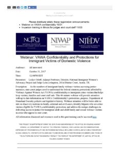 2017.10.15 Webinar VAWA Confidentiality FINAL pdf