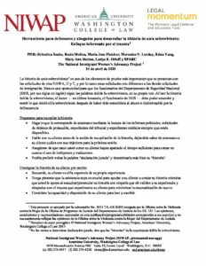 Advocates Attorneys Tool Survivors Story TI Approach Spanish 4.24.23 pdf