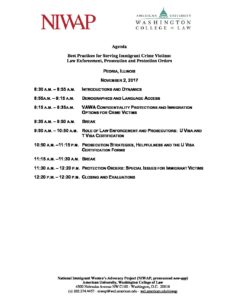 Agenda Peoria Training LEA Prosecutors 11.2.17 pdf