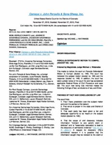 Camayo v. John Peroulis Sons Sheep Inc. 2012 U.S. Dist. LEXIS 168078 pdf