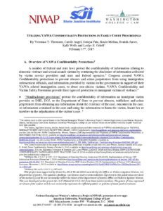 Chapter 5 UTILIZING VAWA CONFIDENTIALITY PROTECTIONS IN FAMILY COURT PROCEEDINGS 1 pdf