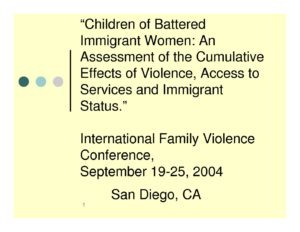Co occurrence of DV and Child 9.20.2004 1 pdf