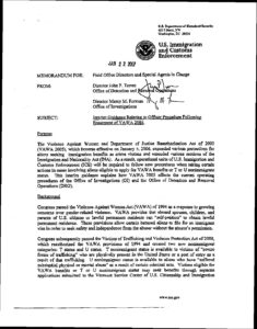 DHS ICE Field Officer Policy VAWA Confidentiality 1.22.2007 pdf