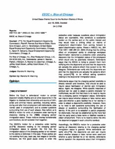 EEOC v. Bice of Chicago 229 F.R.D. 581 pdf