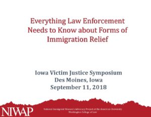 Everything Law Enforcement Needs to Know about Forms of Immigration Relief pdf