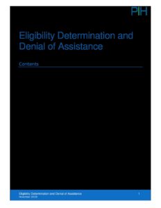 HCV Guidebook Eligibility Determination and Denial of Assistance pdf