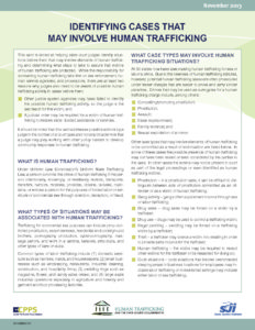 Identifying Cases Involving Human Trafficking pdf
