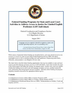 Language Access Funding Chart for State Courts pdf