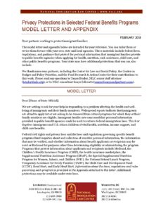 Model Letter on Privacy Rules Federal Programs 2018 pdf