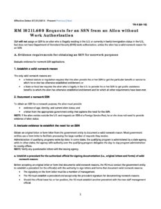 Non Work SSN SSA POMS 2017 pdf