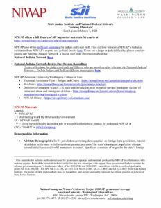 SJI and Judicial Training Network Training Materials Updated 3.6.19 pdf