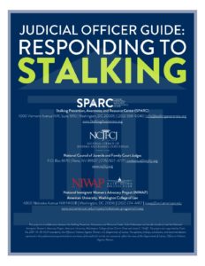 SPARC Judicial Guide For Stalking pdf