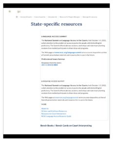 State specific resources National Center for State Courts pdf