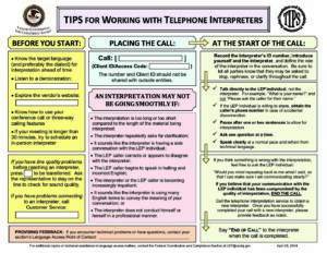 TIPS Telephone Interpreters 0 pdf