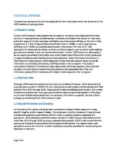 Technical Appendix for Mini U Study Report pdf