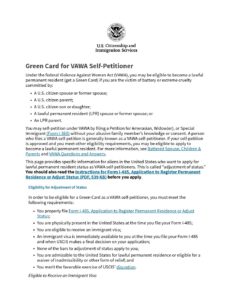 USCIS VAWA Self Petitioner Green Card 3.4.20 pdf