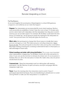 VRI Tip sheet for ASL interpreters DeafHope pdf