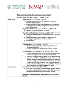 Virginia Law Chart pdf