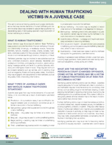 Working With Human Trafficking Victims in a Juvenile Case pdf