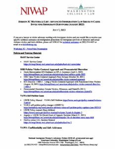 Workshop 3C Advanced Issues Materials pdf
